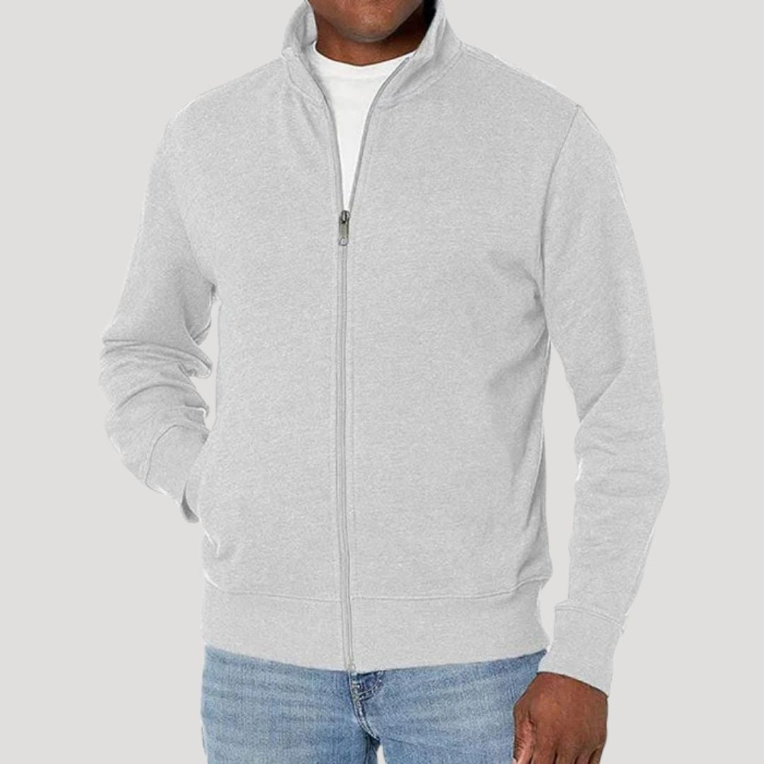 LAURENT MONACO | MEN'S HIGH COLLAR JACKET WITH ZIPPER