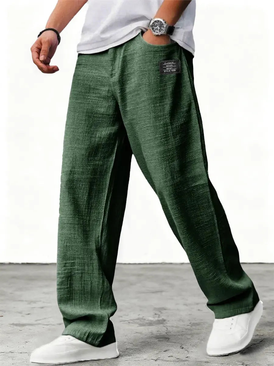 Lushan Wide Linen Pants, view 8 - Elena Harper