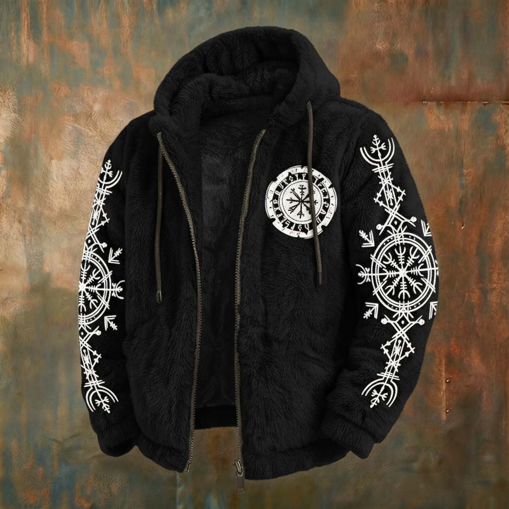 Galileo Plush Graphic Jacket, view 2 - Elena Harper