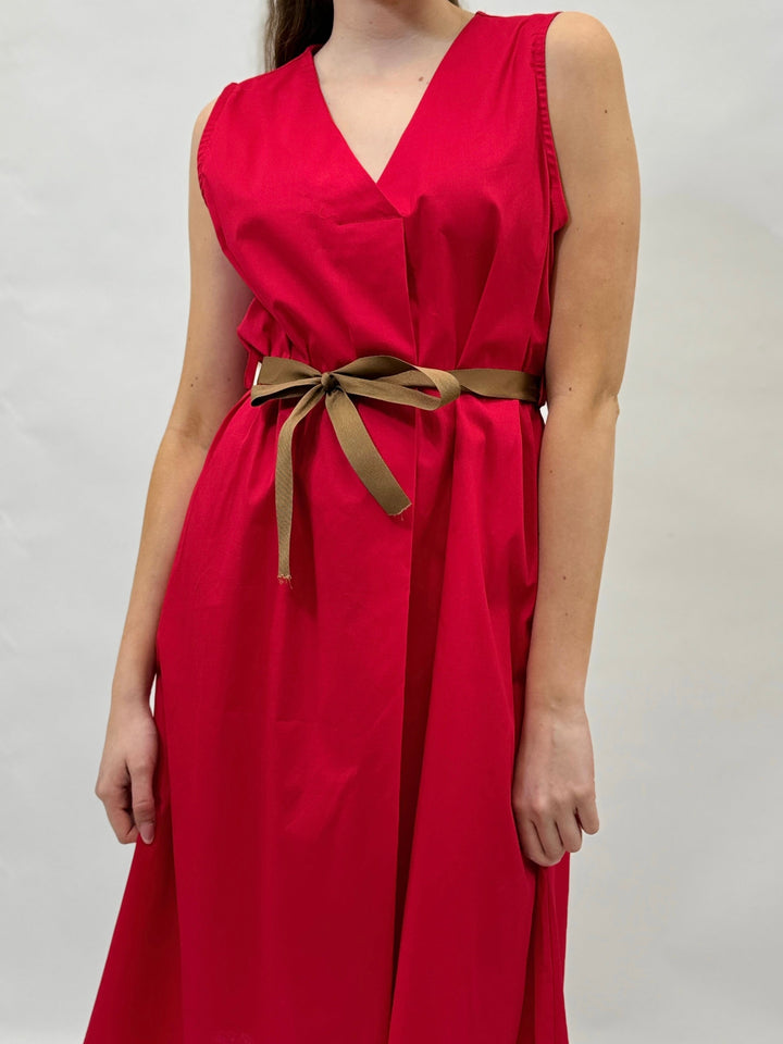 Xenia™  |  V-neck Dress Belt Detail