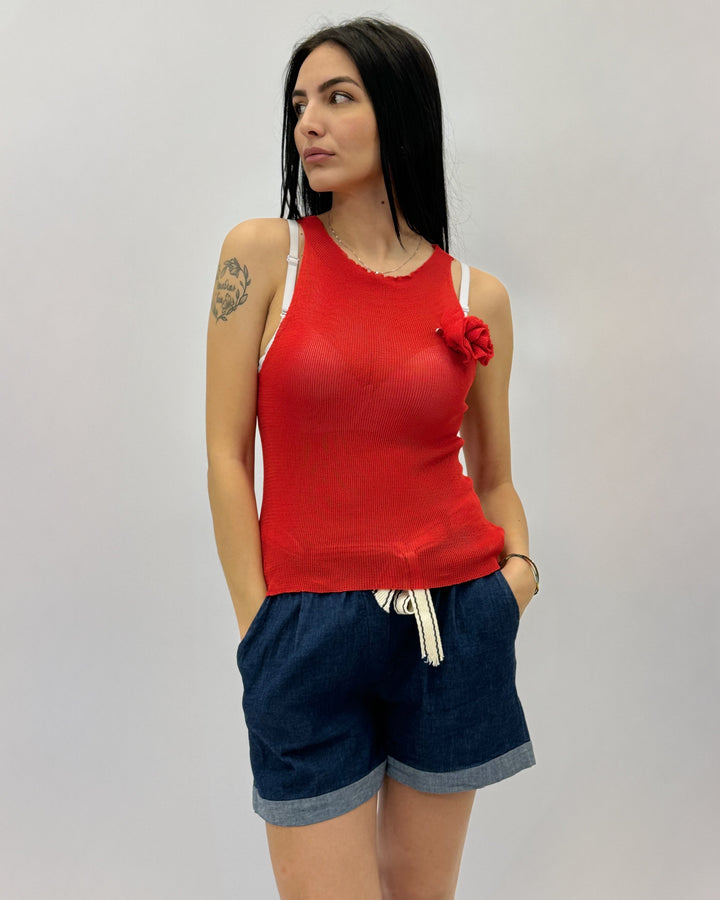 Gretchen™  |  American-style Top Flower Detail