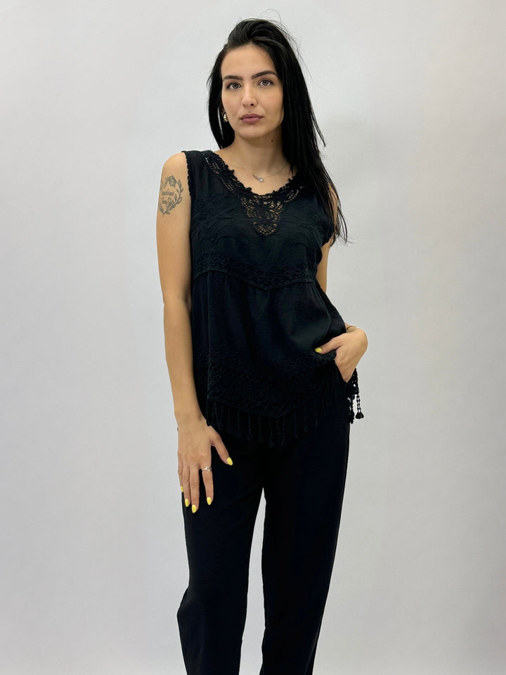 Greer™  |  soft luxurious fabrics Tank Top Embroidery