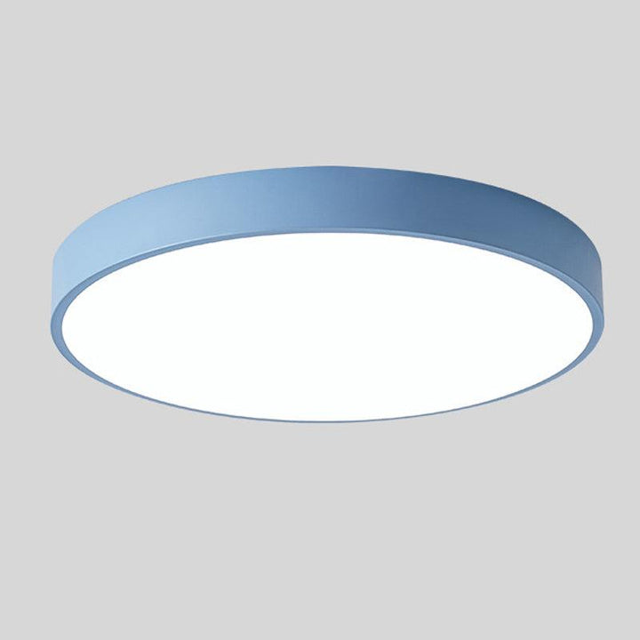 Nordic Macaron Round Wooden Ceiling Lamp