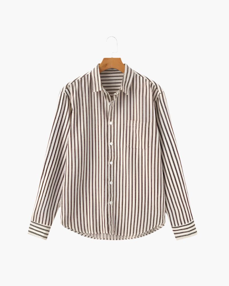 Striped Long Sleeve Shirt for Men