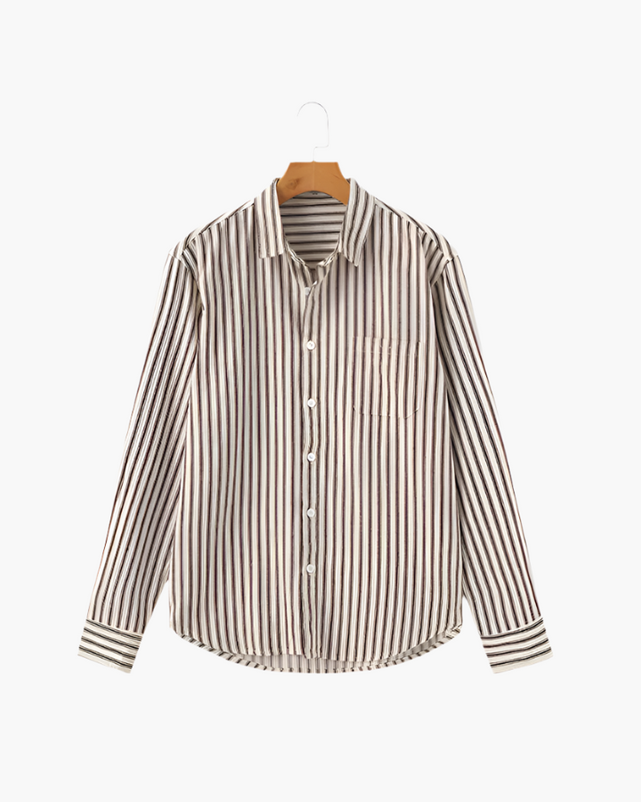 Striped Long Sleeve Shirt for Men