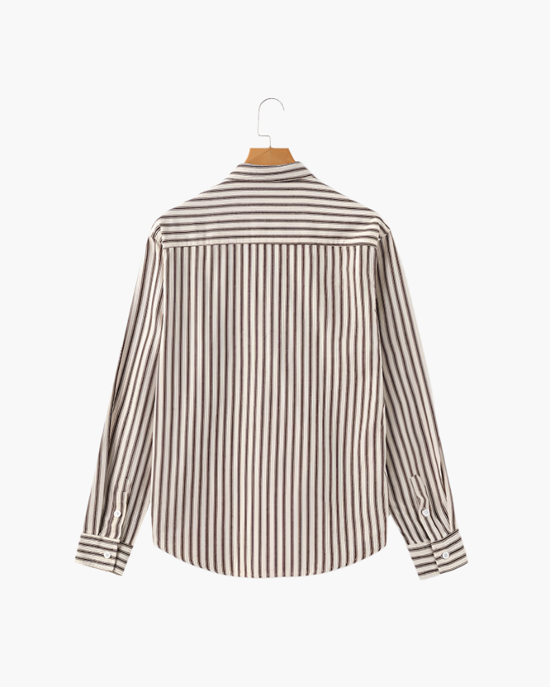 Striped Long Sleeve Shirt for Men