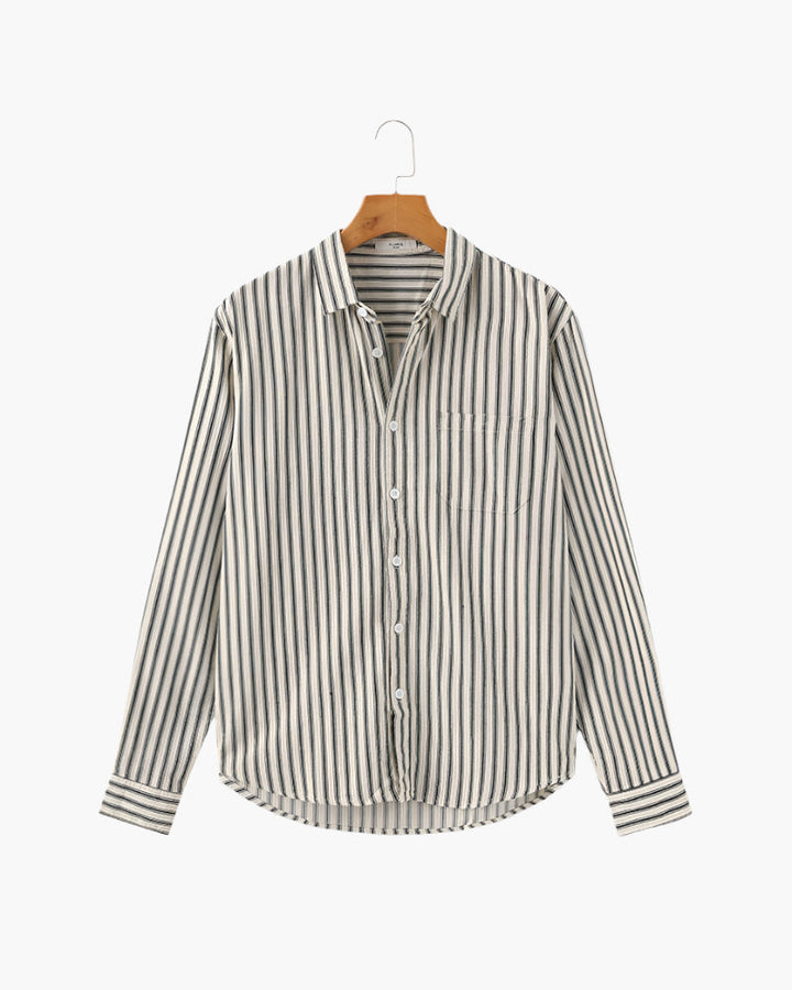Striped Long Sleeve Shirt for Men