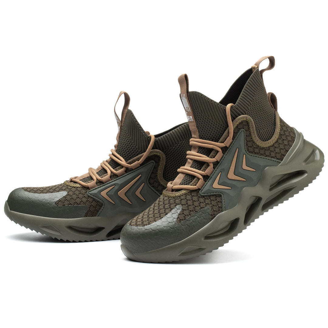 Breathable Flying Woven Anti-Smashing Safety Shoes EB