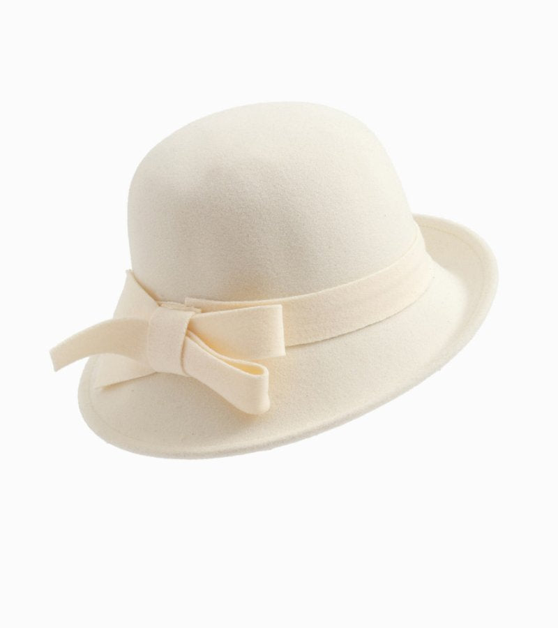 Klaver - Vintage Felt Hat with Side Bow
