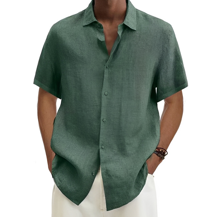 Aamon Lightweight Men's Summer Shirt, view 5 - Elena Harper