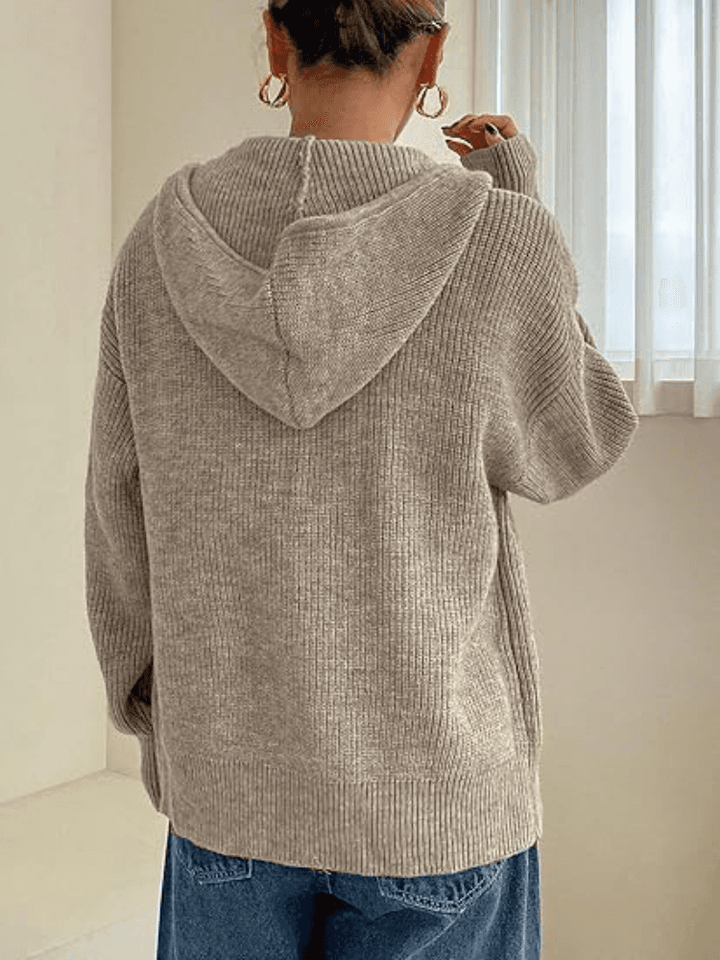 Women's Knit Zip-Up Hoodie