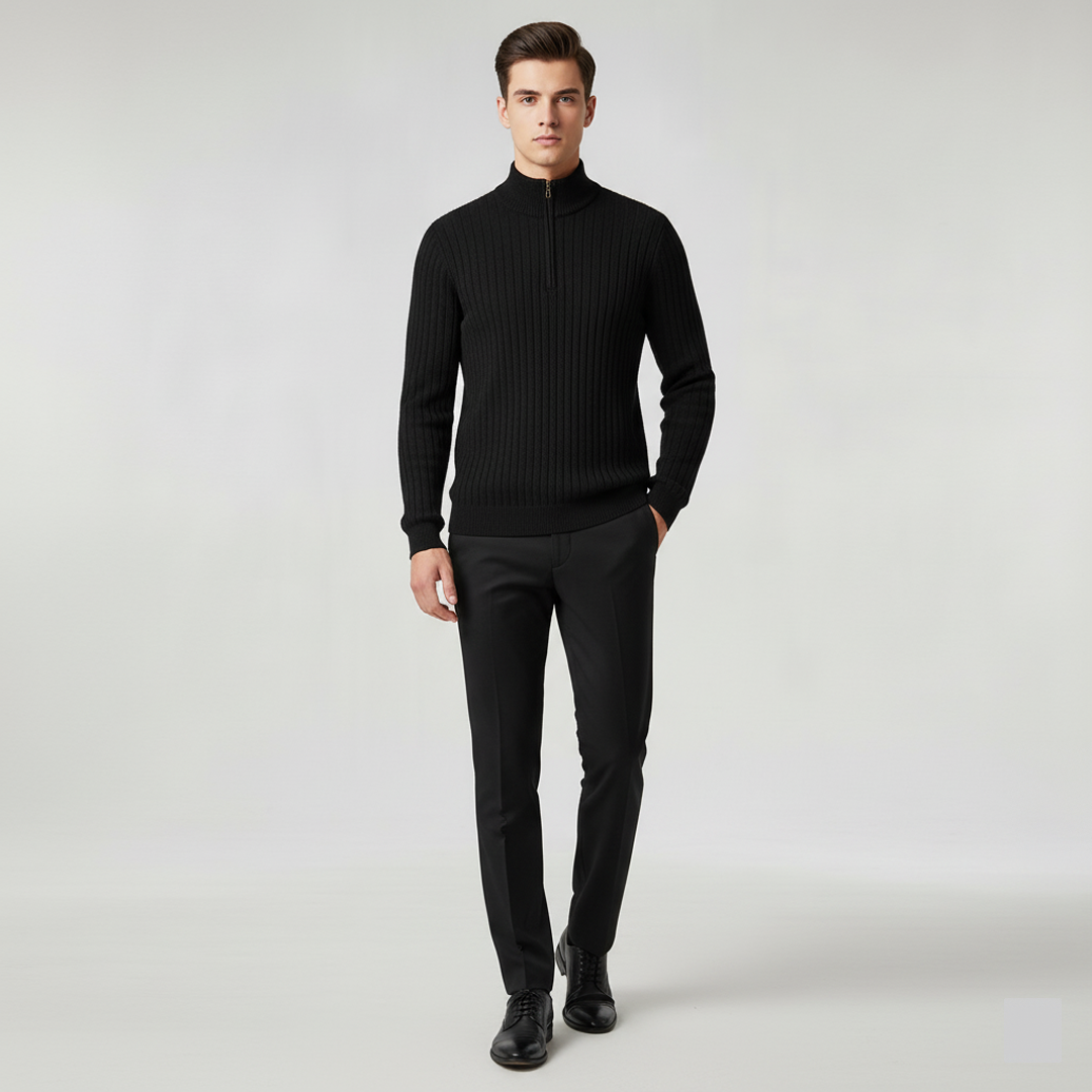 Finn™  |  Collar Half Zip Sweater