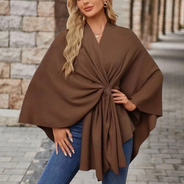 Veronika | Women's Cape-Style Top with Front Knot
