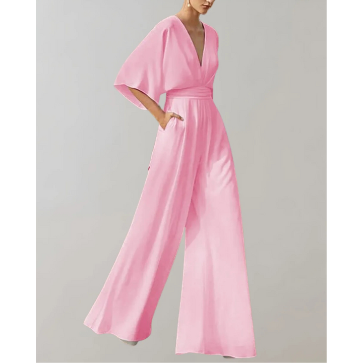 Celia | Women's Jumpsuit with Fitted Design and Wide Legs