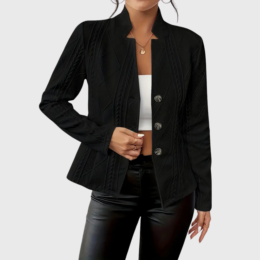 Rita Jacket with Elegant Details, view 6 - Elena Harper