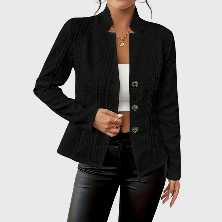 Rita Jacket with Elegant Details, view 6 - Elena Harper