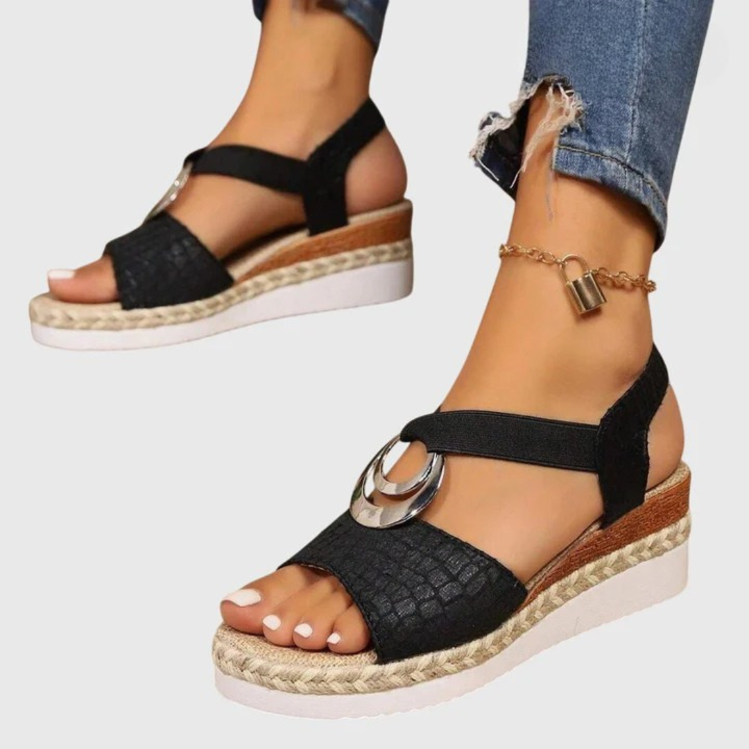 Olalla | Women's Wedge Sandals with Adjustable Strap