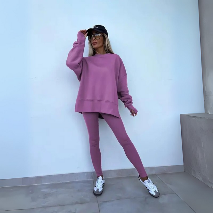 Madison Oversized Sweatshirt & Leggings, view 6 - Elena Harper