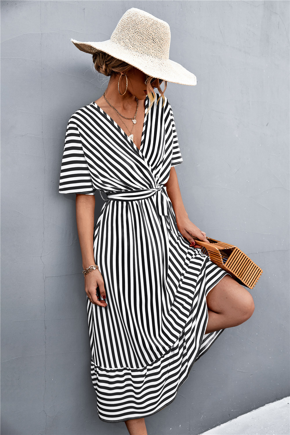 Mary - Striped Maxi Dress
