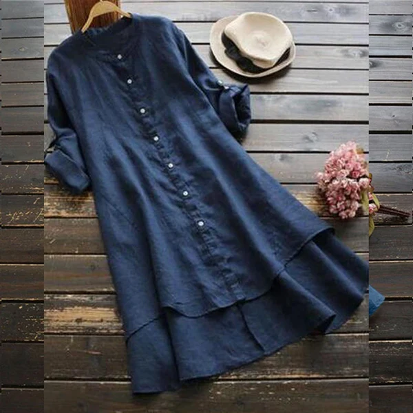 Maggie Summer Dress in Fresh and Comfortable Linen, view 7 - Elena Harper