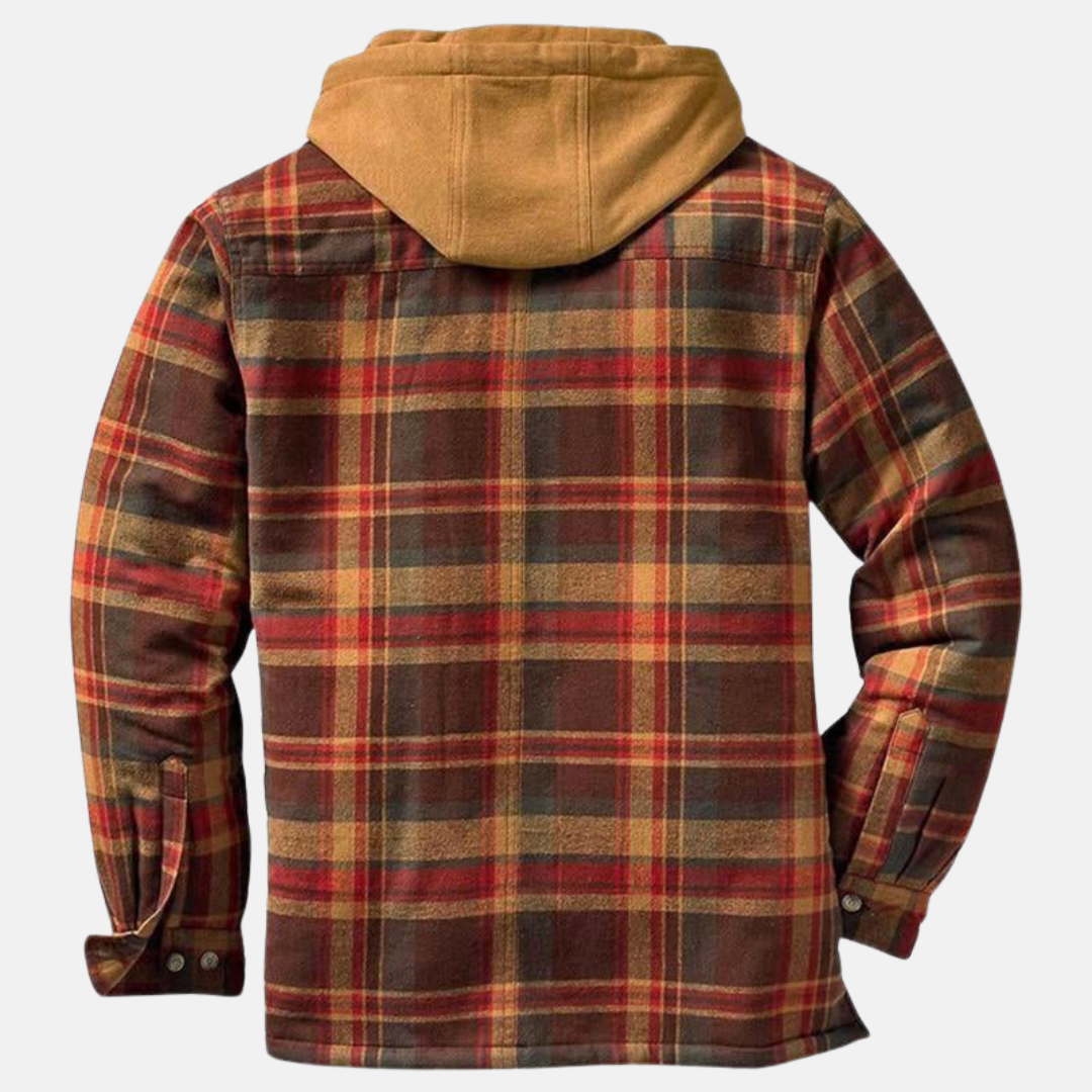 Erich | Men's Casual Warm Checkered Jacket with Buttons