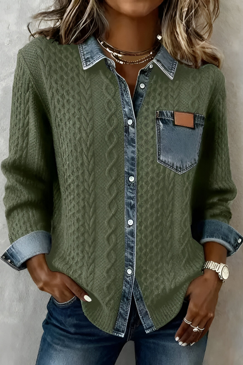 Selo™ | Comfortable Denim Blouse