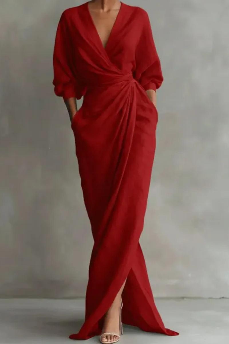 Nina™ | Stylish Wrap Maxi Dress