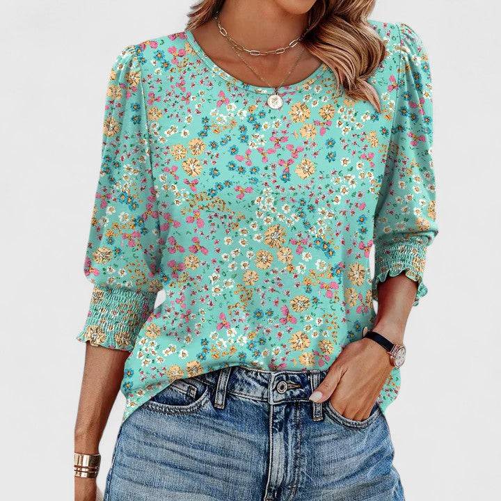 Solara™  |  Elegant Smocked Top