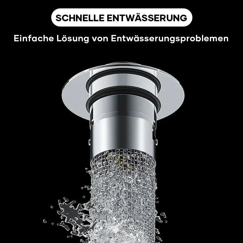 Drain strainer for shower and sink Hair strainer made of stainless steel StoppFix, view 3 - Elena Harper