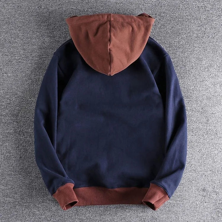 HARRINGTON OXFORD | TWO-TONE ZIP HOODIE FOR MEN
