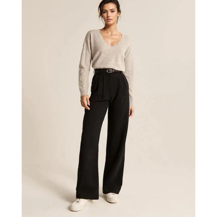MERILYN - TAPERED WIDE LEG TROUSERS