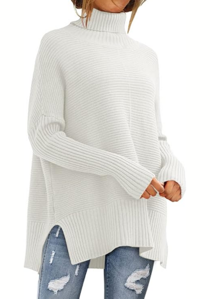 Ambra High Neck Knitted Sweater, view 6 - Elena Harper