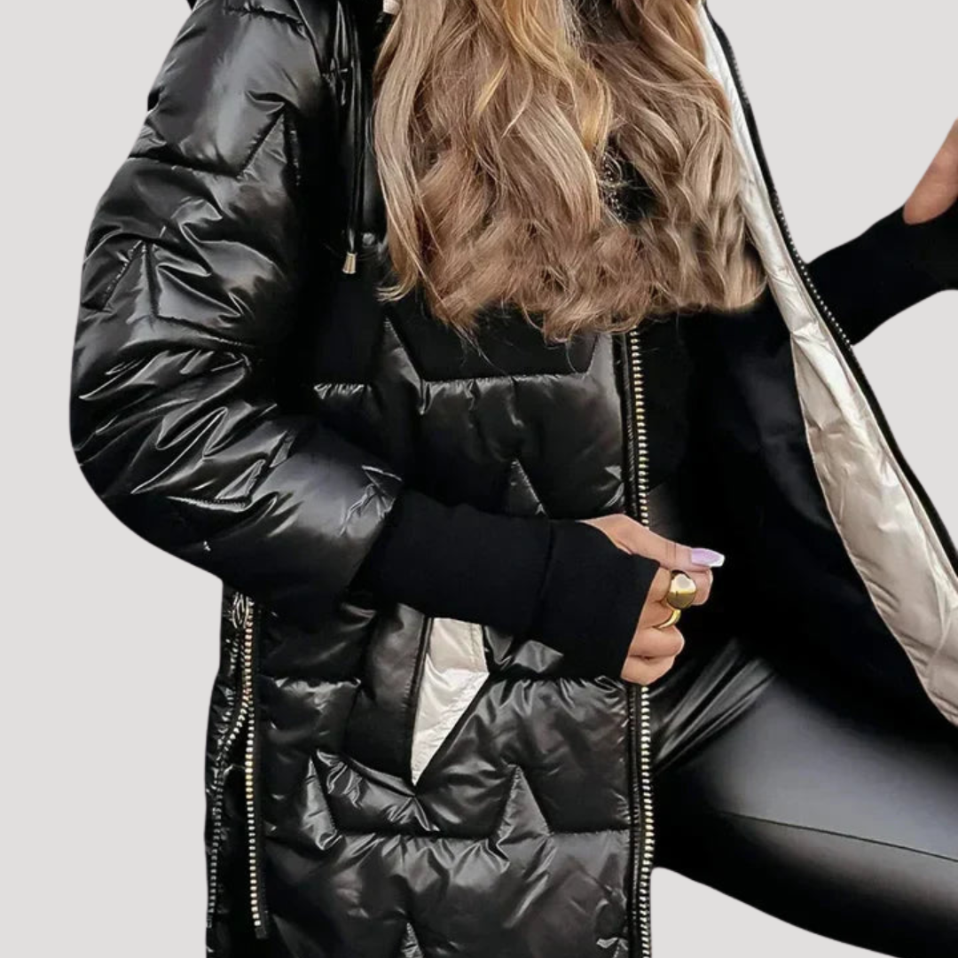 Women's Quilted Hooded Down Jacket