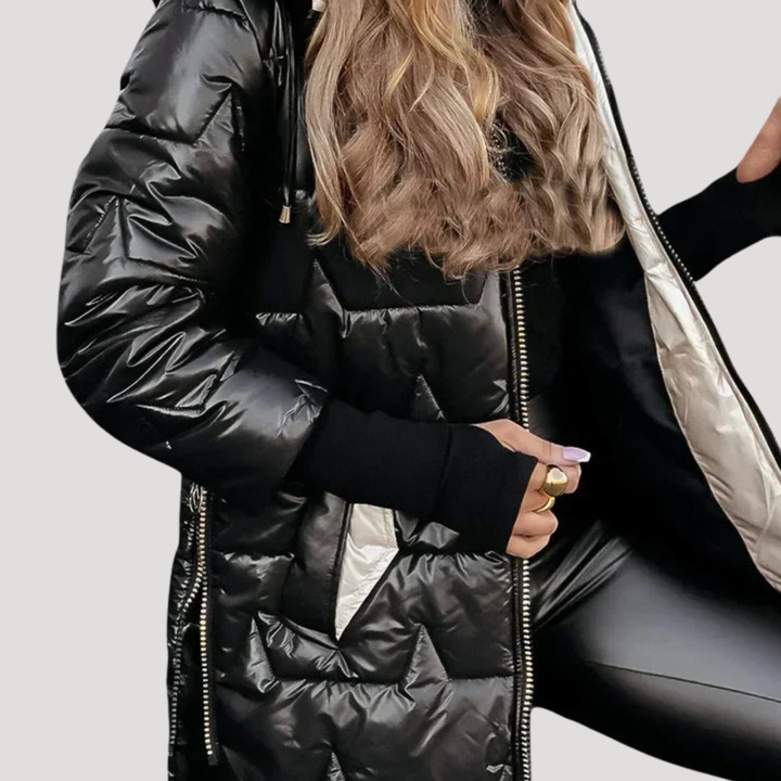 Women's Quilted Hooded Down Jacket