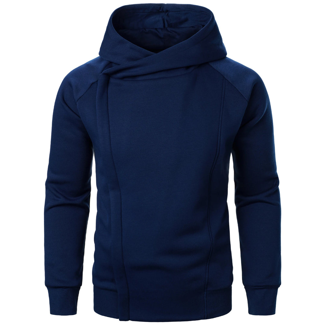 Corvin Classic Crossover Hoodie with Zipper, view 2 - Elena Harper