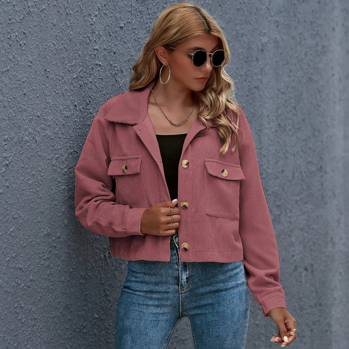 Women's Corduroy Jacket Modern and Cozy, view 4 - Elena Harper