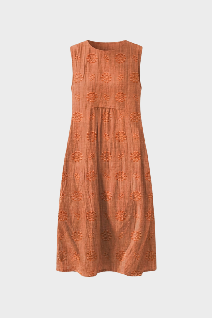 Women's Structured Midi Dress | Sleeveless
