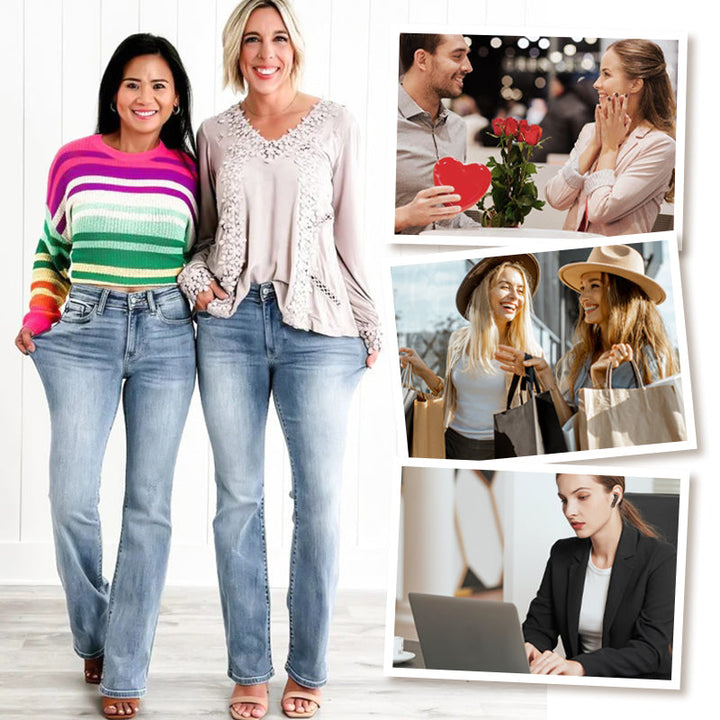 Isella Shaping Denim with High Waist and Flexible Fit, view 7 - Elena Harper