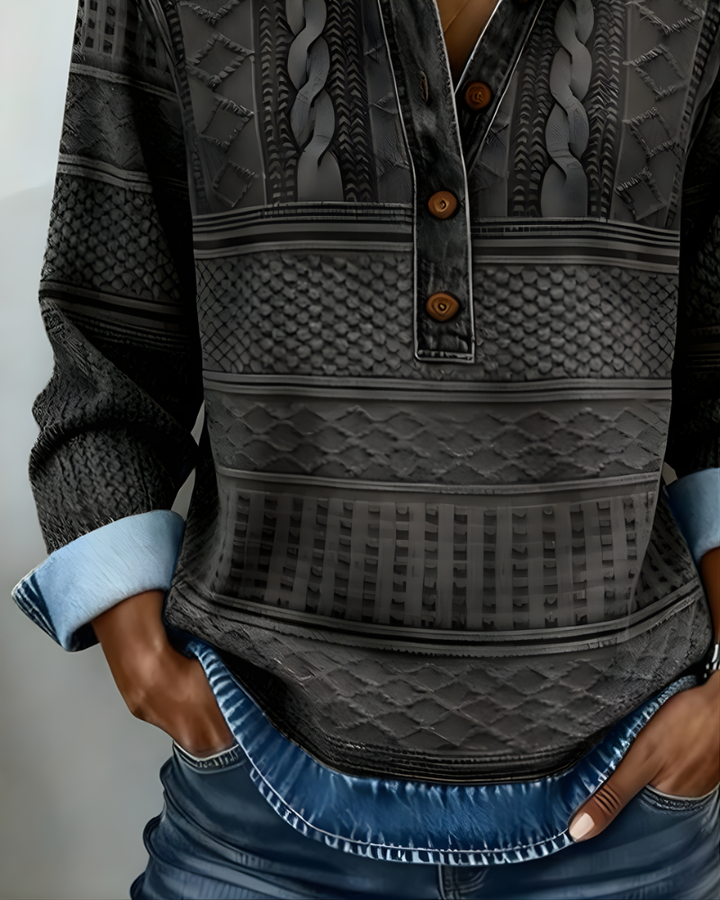 Rowan™  |  Half-button Collared Sweatshirt