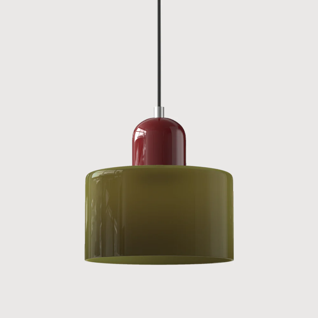 Retro Glass Pendant Lamp with Adjustable Cord