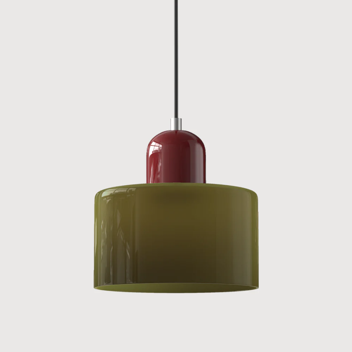 Retro Glass Pendant Lamp with Adjustable Cord