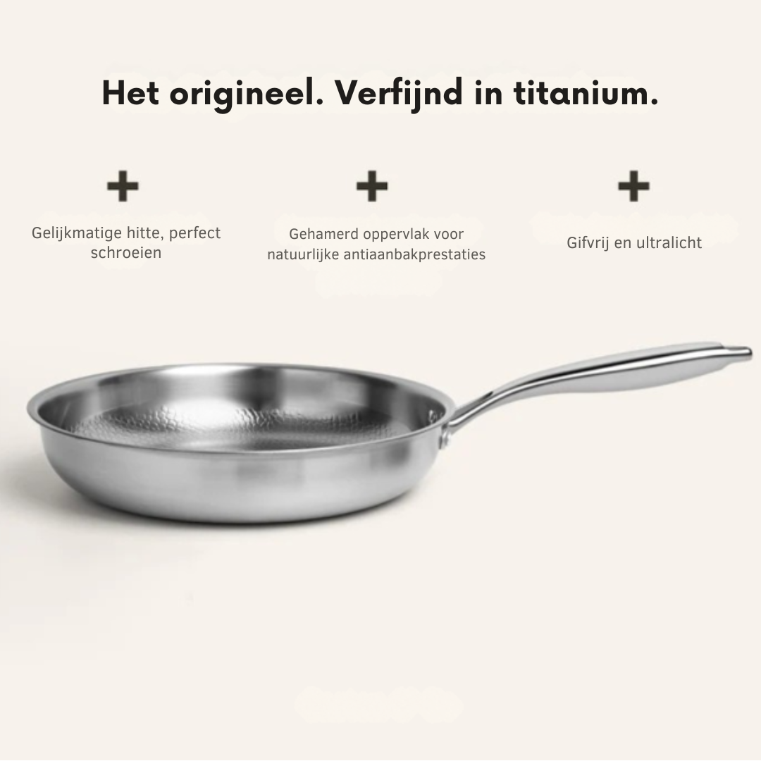 Hammered Titanium Frying Pan – Sustainable, Toxin-Free & Stylish Cookware for Every Kitchen