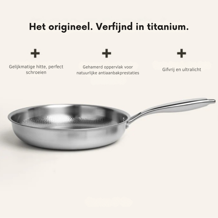 Hammered Titanium Frying Pan – Sustainable, Toxin-Free & Stylish Cookware for Every Kitchen