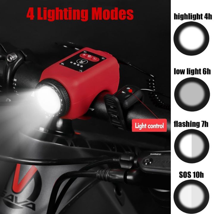 Bicycle Bell with Light – Loud, Waterproof & USB Rechargeable