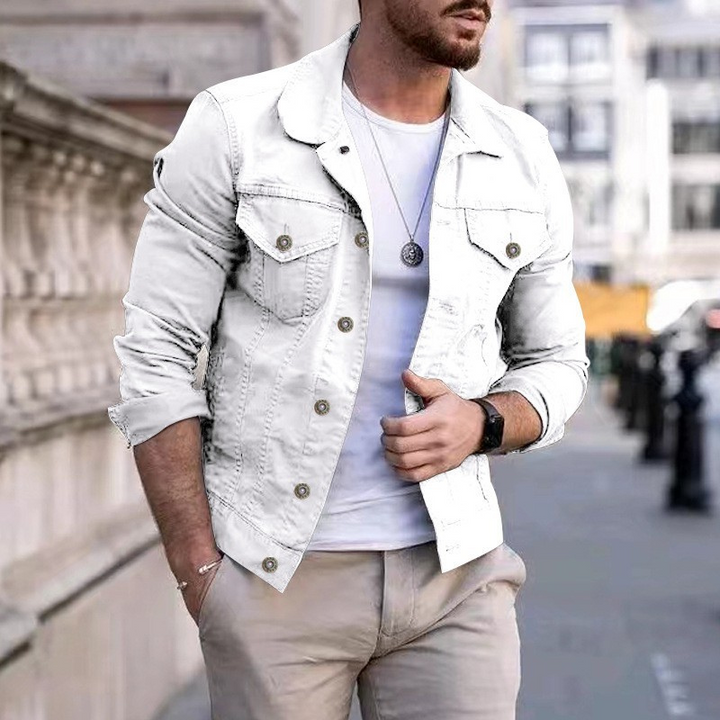 Men's Classic Dyed Denim Jacket - Timeless & Versatile Style
