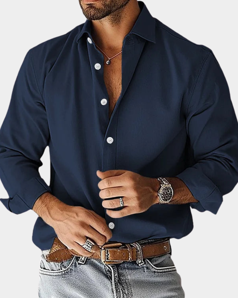 Men's Smart Stylish Everyday Button-Down Shirt, view 7 - Elena Harper