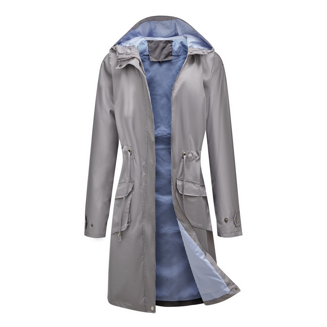Bethany Stylish and Waterproof Trench Coat, view 7 - Elena Harper