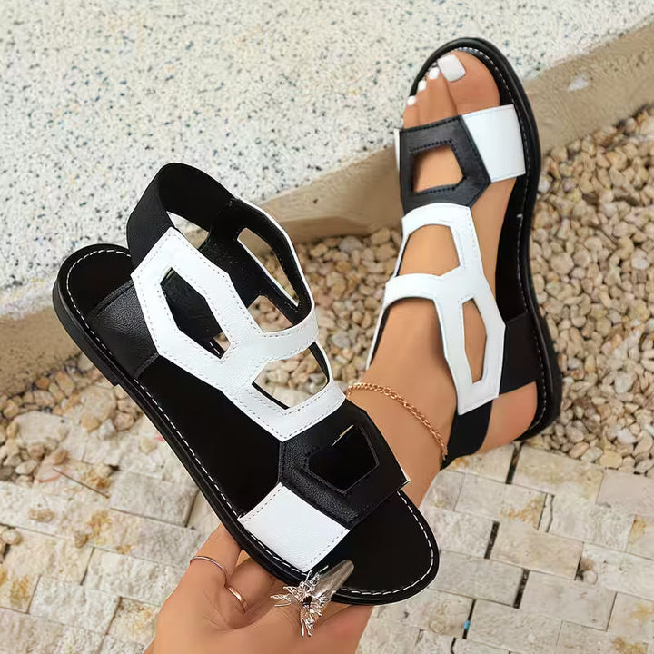 Marlae Summer Shoes with Contrasting Straps - Elena Harper
