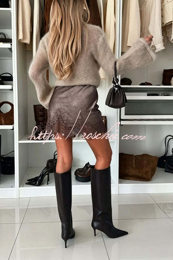 Elena Flared-Sleeve Mohair Sweater