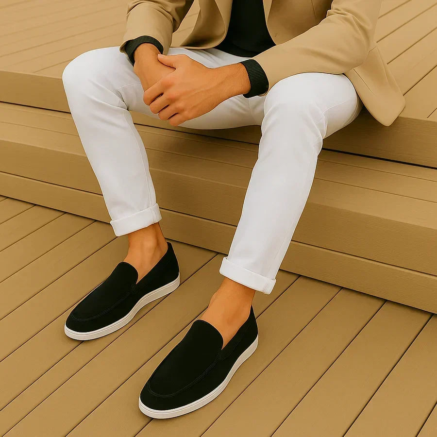 Federico Casual Suede Loafer, view 8 - Elena Harper